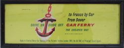 Carriage print TO FRANCE BY CAR FROM DOVER DRIVE ON DRIVE OFF CAR FERRY THE CHEAPER WAY by