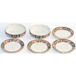 LNER Kesick Scottish pattern china consisting of 4 small butter dishes, 3.25in diameter; 2 small