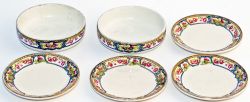 LNER Kesick Scottish pattern china consisting of 4 small butter dishes, 3.25in diameter; 2 small