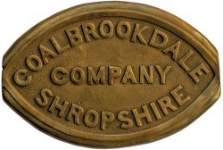 Worksplate COALBROOKDALE COMPANY SHROPSHIRE from one of six 0-4-0 ST built between 1864-1866 and