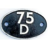 Shedplate 75D Horsham 1950-1959 then Stewarts Lane 1962-1973. Face restored with the BR(S) Eastleigh