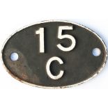 Shedplate 15C Leicester Midland 1950-1963 with a sub shed of Market Harborough from 1960, then