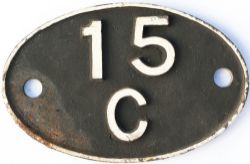 Shedplate 15C Leicester Midland 1950-1963 with a sub shed of Market Harborough from 1960, then