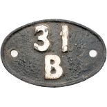 Shedplate 31B March 1950-1973 with sub sheds Kings Lynn 1960-1962 and South Lynn 1960-1961. In