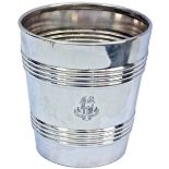 GWR silverplate wine cooler. Full twin shield Great Western Railway Hotels coat of arms to front and