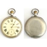 Great Western Railway nickel cased Railway Pocket Watch with top wind and push button set English