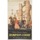 Poster BR(S) HAMPTON COURT VISIT OF KING HENRY VIII 1525 by Claude Buckle. Double Royal 25in x 40in.