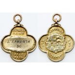 Southern Railway gold FREE PASS for all stations and steamers issued to A. Raworth (1882-1967) who