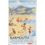 Poster BR(W) BARMOUTH NORTH WALES by Harry Riley. Double Royal 25in x 40in. In very good condition