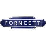 Totem BR(E) FF FORNCETT from the former Great Eastern Railway station between Norwich and
