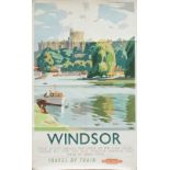 Poster BR(W) WINDSOR by Frank Sherwin. Double Royal 25in x 40in. In very good condition, has been