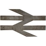 British Railways locomotive DOUBLE ARROW small cabside emblem. Cast aluminium measuring 20.25in long