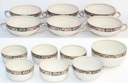 LNER Kesick Scottish pattern china consisting of 5 small bowls, 3.5in diameter x 1.75in tall; 1