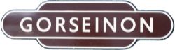 Totem BR(W) FF GORSEINON from the former London & North Western Railway station between Llandilo and