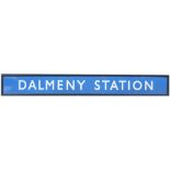 BR(SC) enamel poster board station sign DALMENY STATION from the former North British Railway