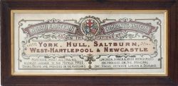 Carriage print NORTH EASTERN COMPANY'S HOTELS ADJOIN THE STATIONS AT YORK, HULL, SALTBURN, WEST-