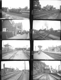 Approximately 65, medium format negatives. Includes mostly Irish Stations at Ballyduff, Birdhill,