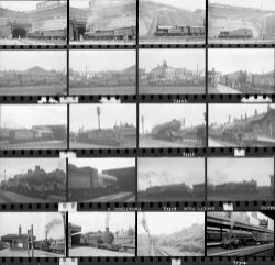 Approximately 108, 35mm negatives. Includes Nottingham Victoria, Derby Friargate, Clay Cross and