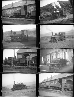 Approximately 11, medium format negatives. Includes 10 different named locomotives at Penrhyn Quarry