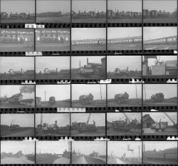 Approximately 90, 35mm negatives. Includes Tyseley, Bletchley, Dagenham and Stafford-Uttoxeter