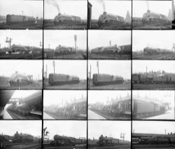 Approximately 110, 35mm negatives. Includes Kings Cross, Grantham and Kettering taken in 1948.