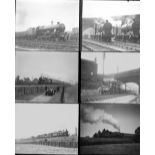 Approximately 41 large format glass negatives. Mostly LMS, a LNER and a M&GN taken in 1935. Negative