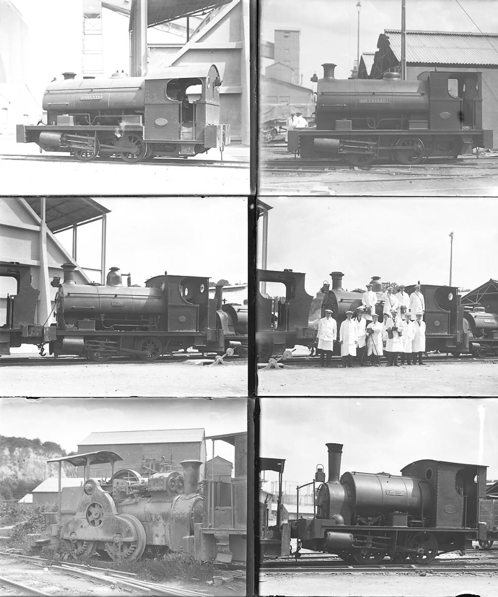 Qty 12 large format glass negatives, industrial locomotives taken at the APCM Works Stone Crossing - Image 2 of 2