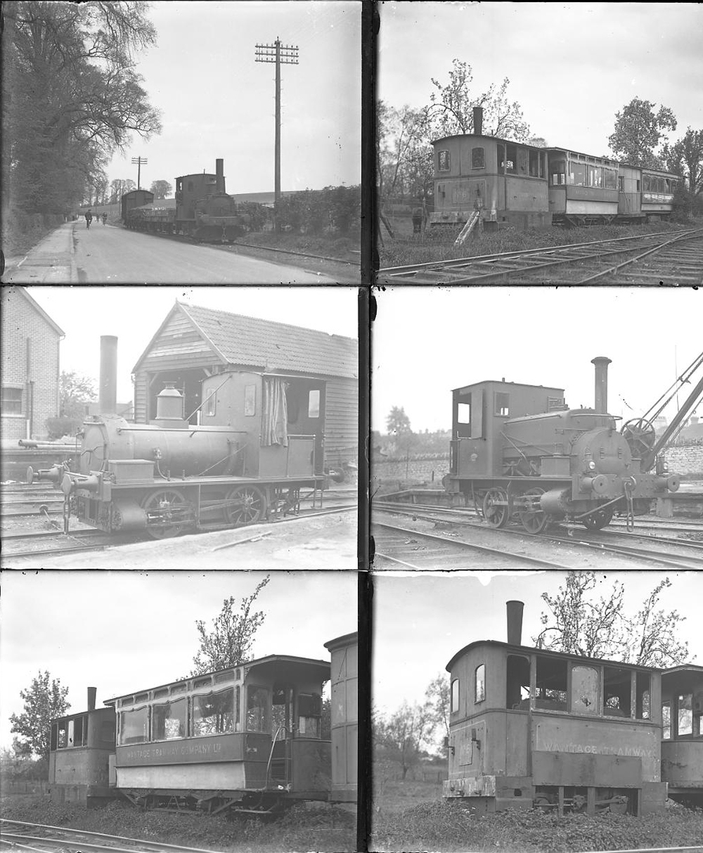 Qty 10 large format glass negatives. All Wantage Tramway taken in 1930. Negative numbers within