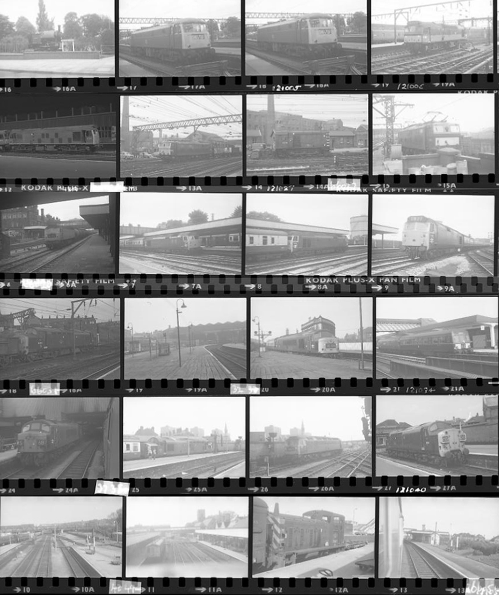 Approximately 70, 35mm negatives. Includes Stafford, Preston, Manchester, Leeds and Doncaster etc