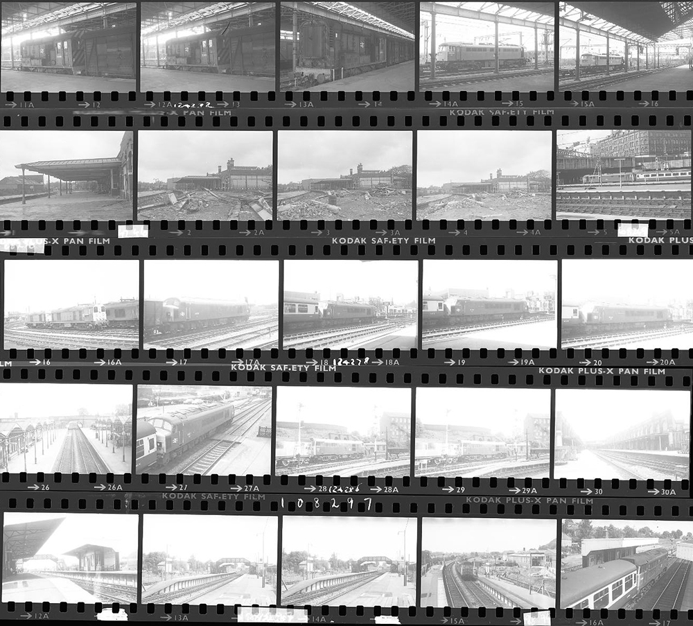 Approximately 150, 35mm negatives. Includes Gloucester, Nuneaton, Stafford and Warminster etc