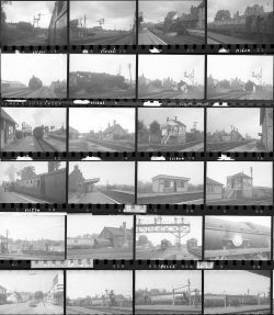 Approximately 55, 35mm negatives. Includes mostly S&DJR, Shillingstone, Radstock, Evercreech Jct and