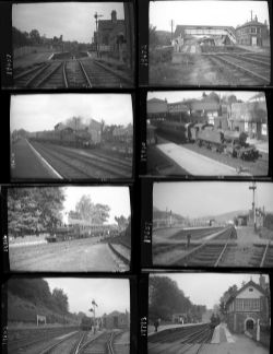 Approximately 50, medium format negatives. Includes mostly Stations at Brecon, Tenbury, Panteg,