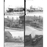 Approximately 53 large format, mainly glass, some non-glass negatives. A mixture of LNER, L&YR, LMS,
