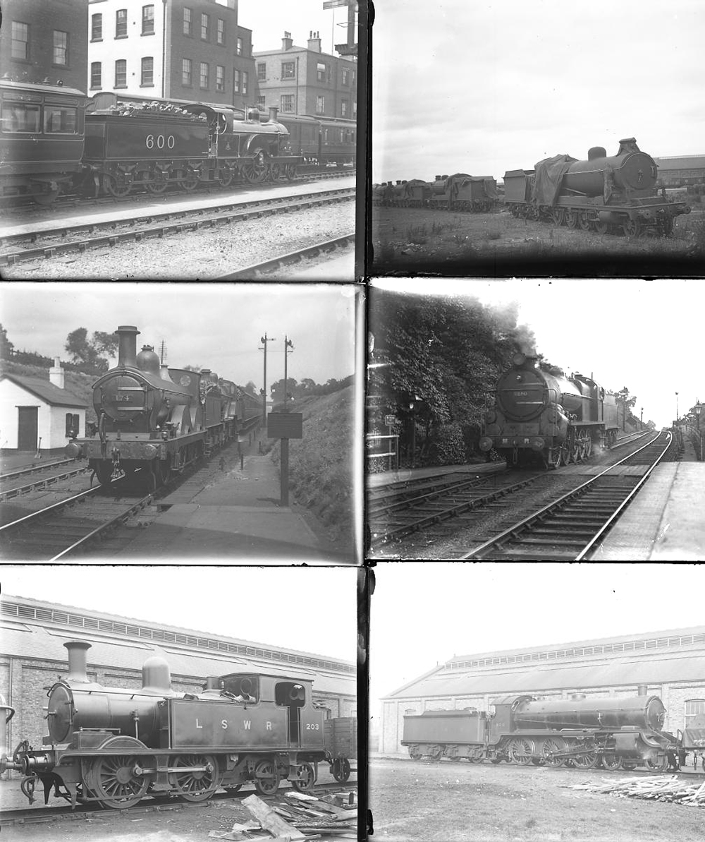 Approximately 50 large format glass negatives. Most are LSWR but there are a number of Midland - Image 2 of 2