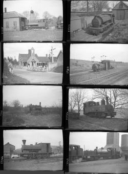 Approximately 25, medium format negatives. Includes a mix of Industrial Locomotives and some