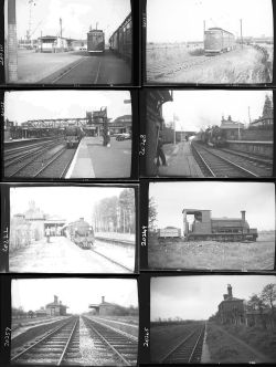 Approximately 58, medium format negatives. Includes a mix of Stations, Immingham Trams and
