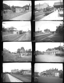 Approximately 57, medium format negatives. Includes mostly Stations in the British Isles at Monikie,