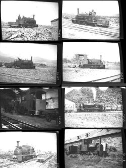 Approximately 13, medium format negatives. Includes 9 named locomotives (listed) all at Penrhyn