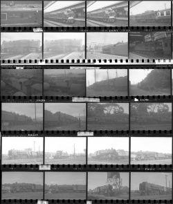 Approximately 100, 35mm negatives. Includes Derby, Manchester, Stoke and Carnforth etc taken in July