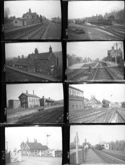 Approximately 60, medium format negatives. Includes Stations and a few Industrial locomotives at