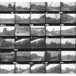 Approximately 72, 35mm negatives. Includes Ashchurch, Cheltenham, Worcester, Quakers Yard and Cymmer