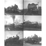 Qty 14 larger format glass negatives. Including 2 Michelin cars and 12 Somerset and Dorset Joint Rly