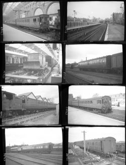 Approximately 33, medium format negatives. Includes almost all coaches, some stations at Blackheath,