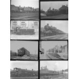 Approximately 107 large and medium format negatives. A mixture of GWR, SR, LMS, GER, NER a couple of