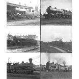 Approximately 58 large format glass negatives. Mostly LMS, but also some LNER, Metropolitan, LNWR,