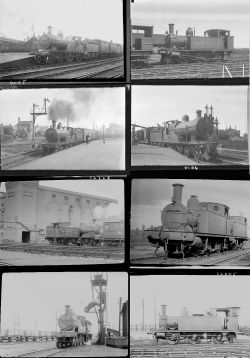 Approximately 63 medium format negatives. Includes mostly M&GN, with a few LNER and a LMS taken in