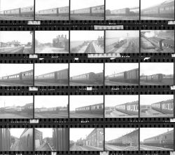 Approximately 105, 35mm negatives. Includes Verney Jct, Mildenhall Branch, Stratford Inner Circle