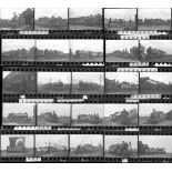 Approximately 105, 35mm negatives. Includes Stratford, St Pancras, Tilbury and Kentish Town etc