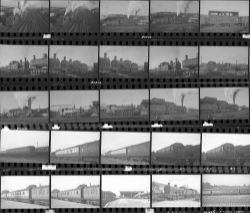 Approximately 120, 35mm negatives. Includes Willesden, Wolverton, Northampton, Leicester and