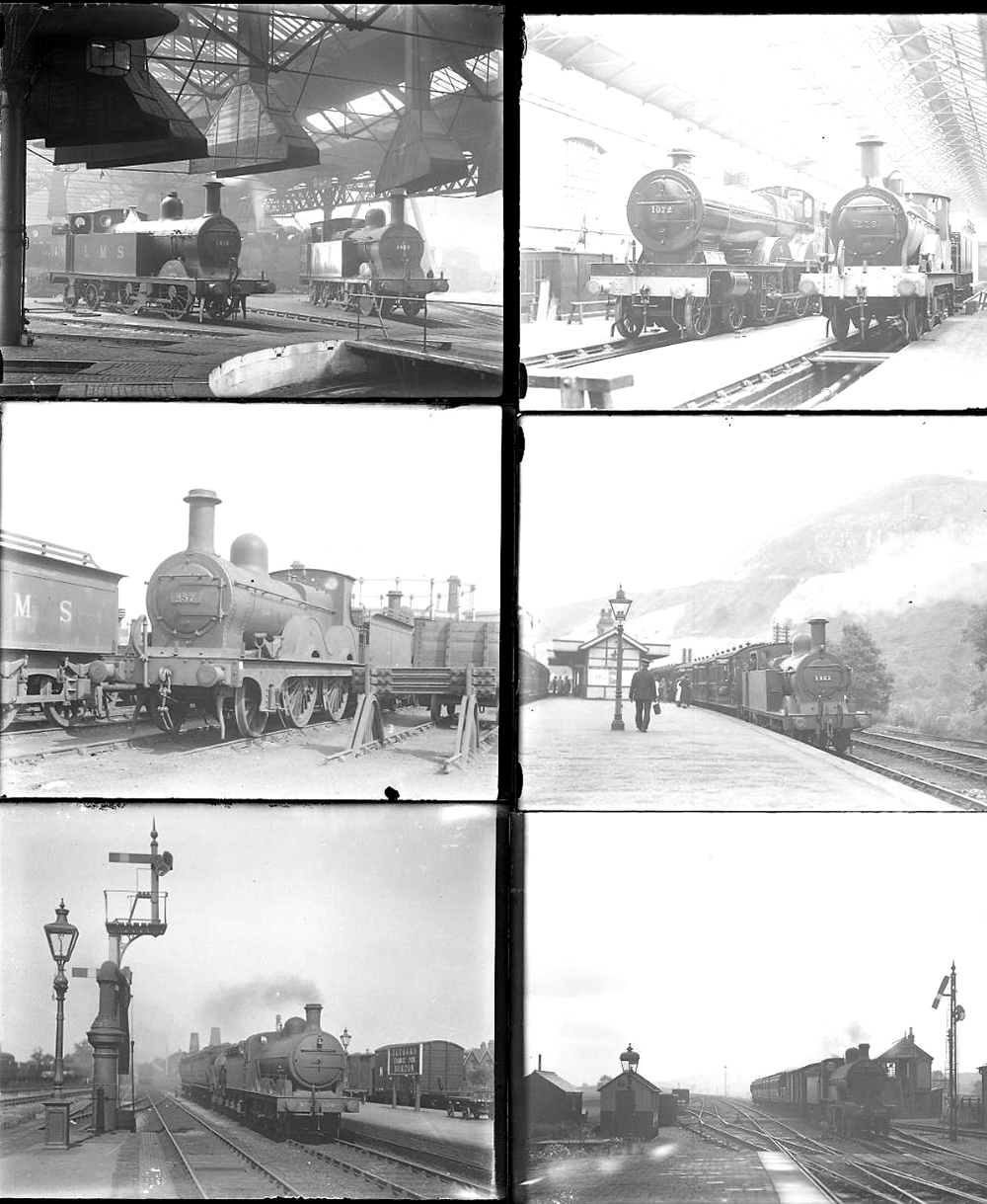 Approximately 52 large format glass negatives. Mostly LMS, a few LNER and a MT&E taken in 1933. - Image 2 of 2